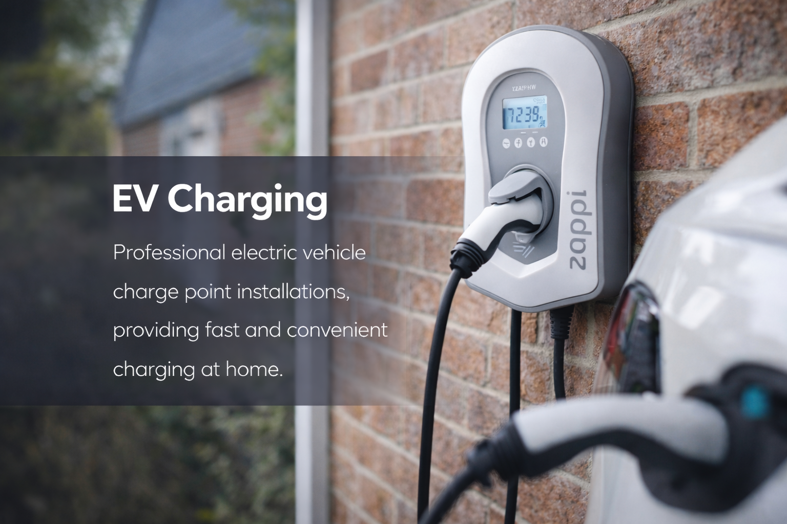 EV charger installed at home