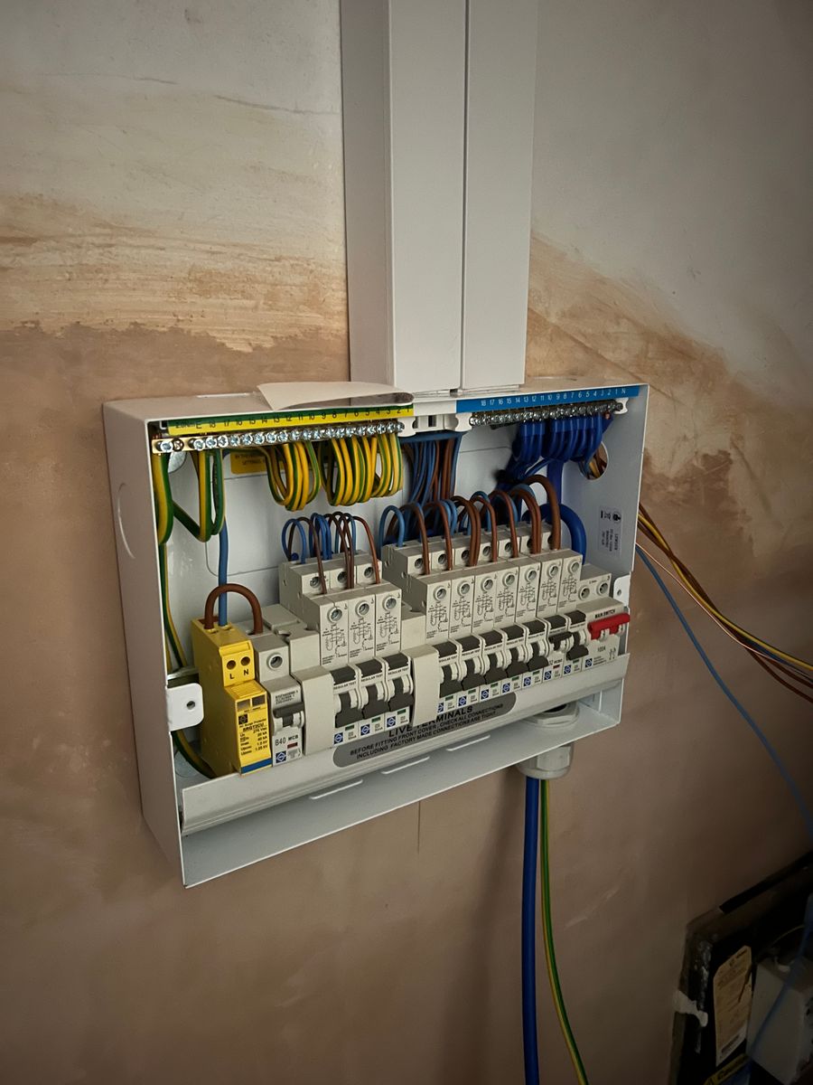 Consumer unit upgrade completed in Darlington