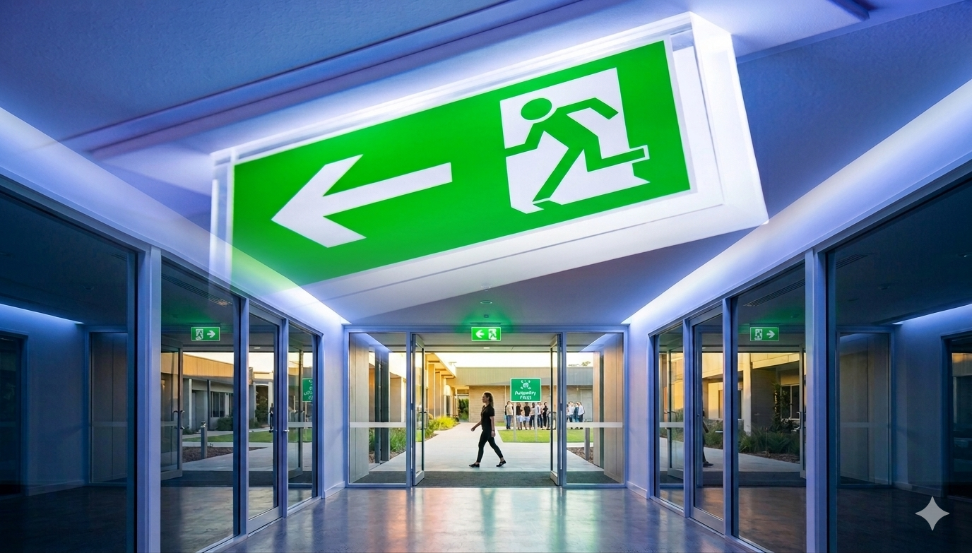 Emergency lighting installation by Influx Electrical