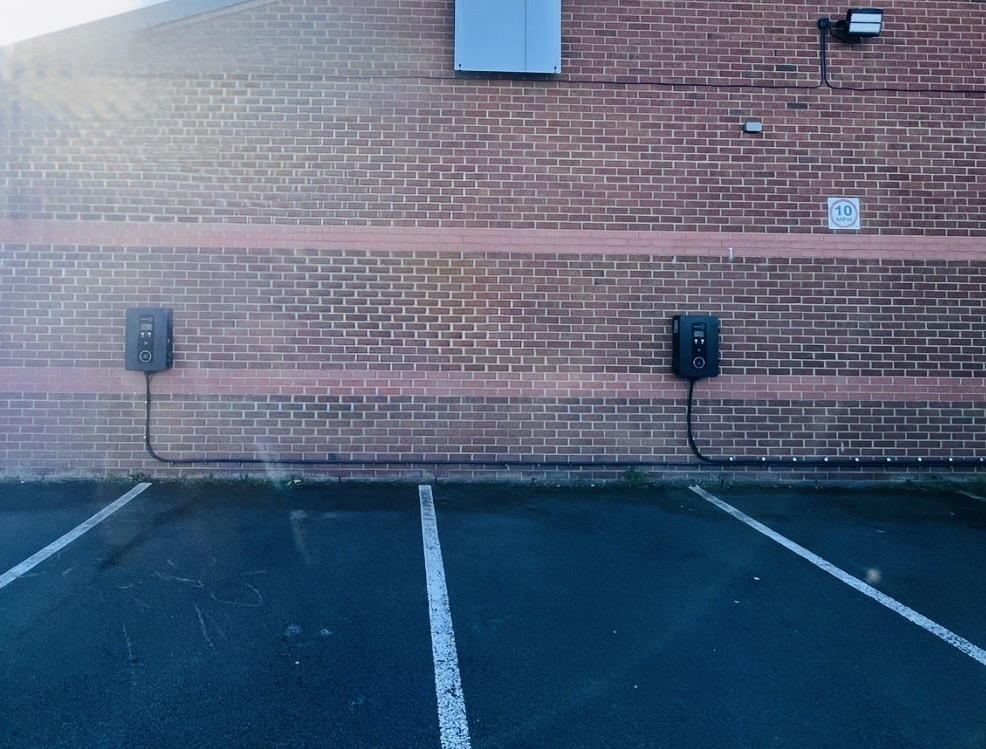 2 x Dual Project EV chargers installed in Redcar